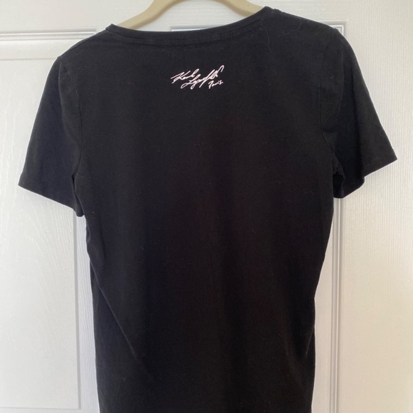 Karl Lagerfeld Paris Black Tee Shirt - Picture 4 of 4